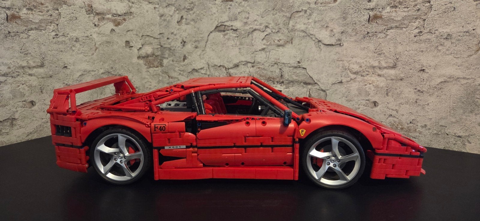 Bouwset sportwagen F40 1987 - Technic Super Car, Ophalen, Zo goed als nieuw, Overige merken