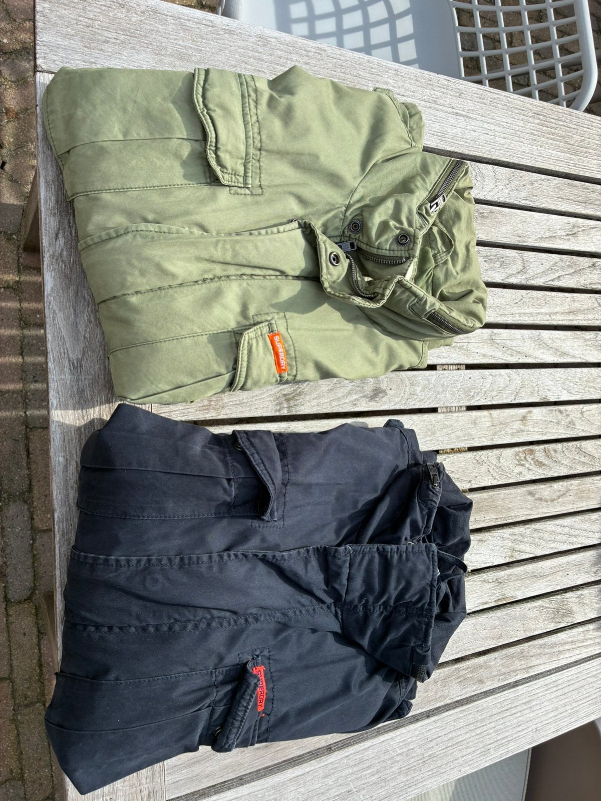 Super Dry jassen, Ophalen, Zo goed als nieuw, Maat 52/54 (L)