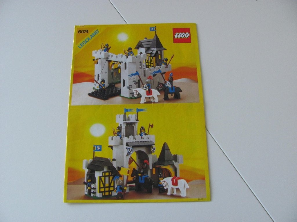 Lego Beschrijving 6074 Het fort van de zwarte valk uit 1986, Lego, Zo goed als nieuw, Inclusief instructies, Pirates