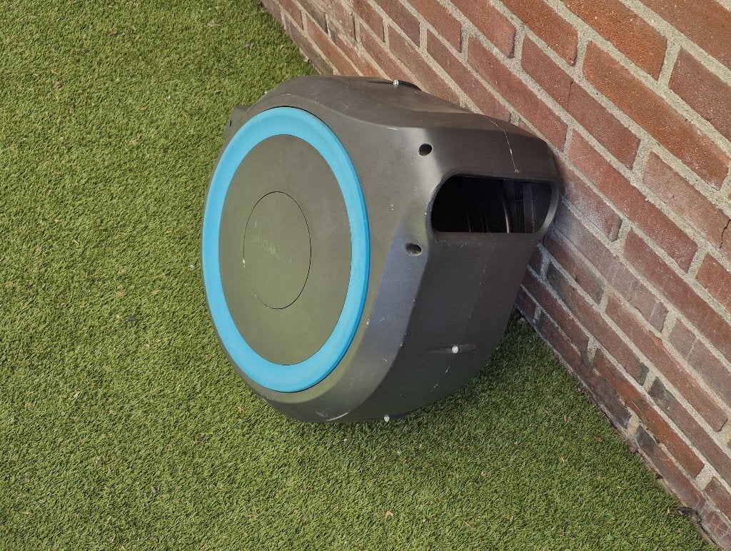 Gardena roll up 25 meter haspel (defect), Ophalen, Gebruikt, Tuinslanghaspel
