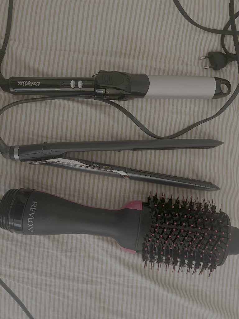 BaByliss curling iron, straightener & Revlon dryer brush, Ophalen of Verzenden, Pruik of Haarverlenging