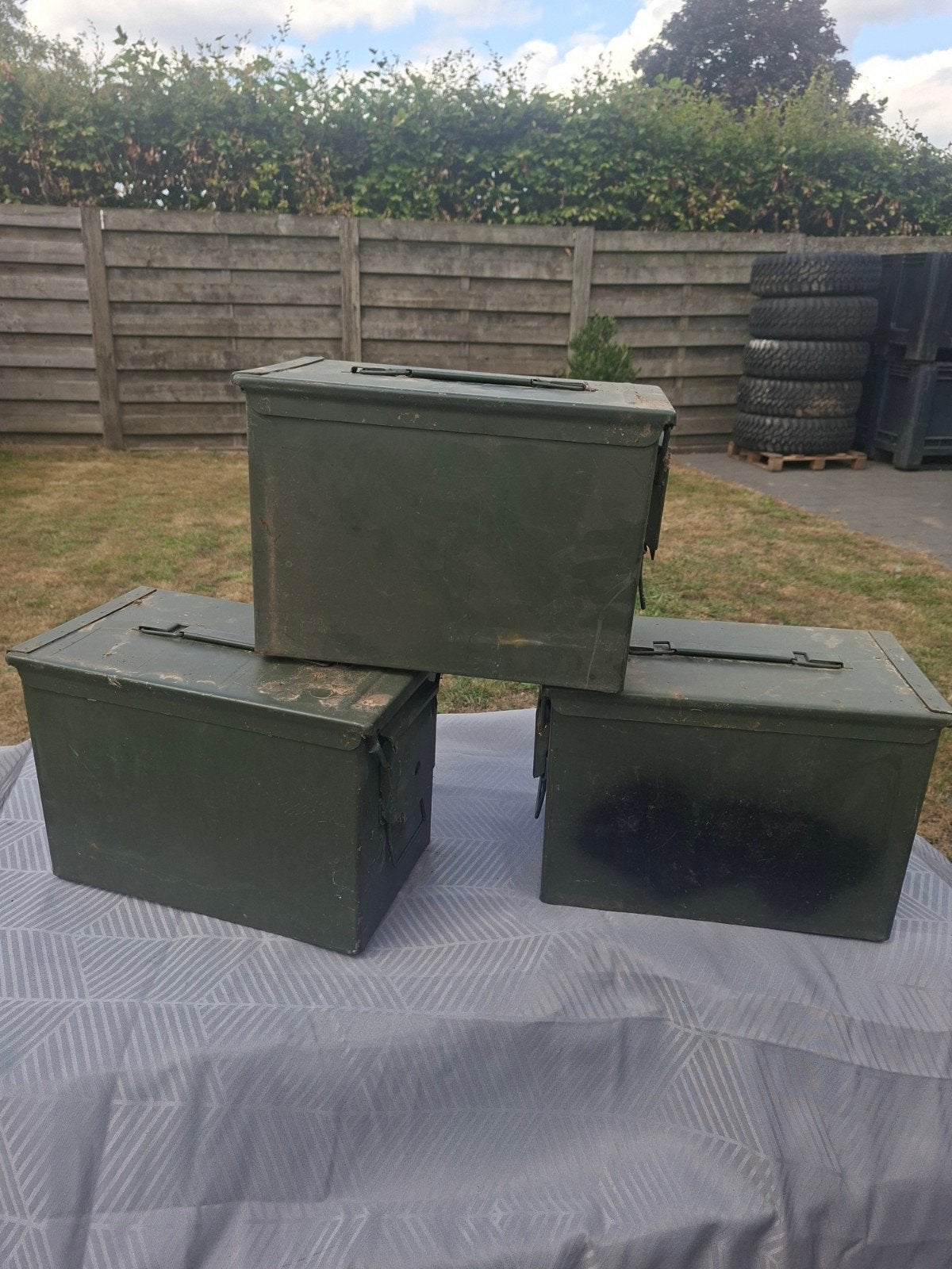 Groene Munitiekisten - Militaria Opslag, leger daf ya willys, Verzamelen, Ophalen of Verzenden, Landmacht, Nederland