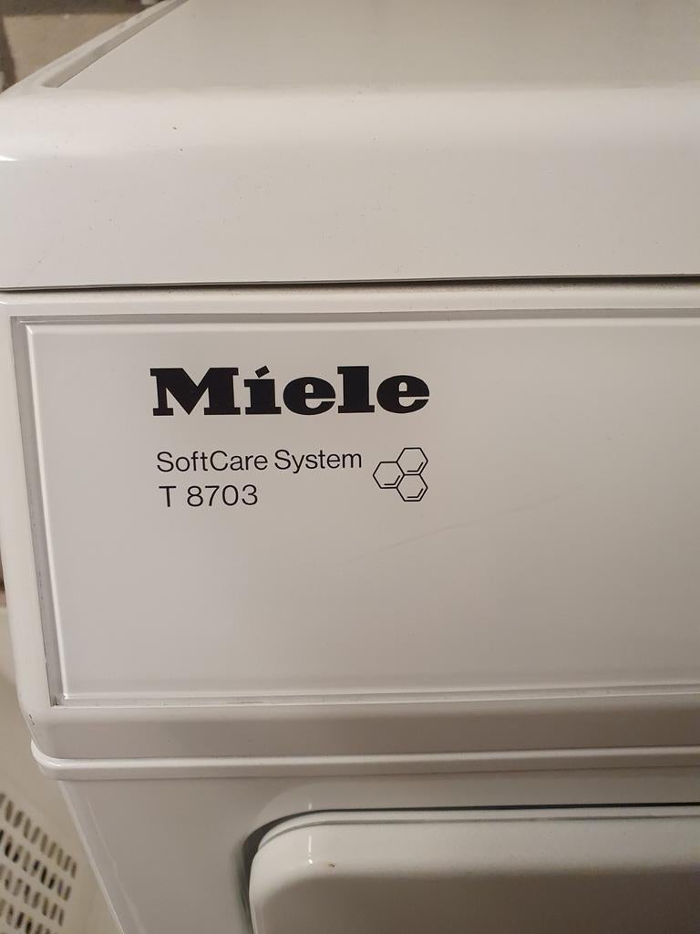 Miele T8703 wasdroger, Witgoed en Apparatuur, Wasdrogers, Gebruikt, 85 tot 90 cm, Ophalen