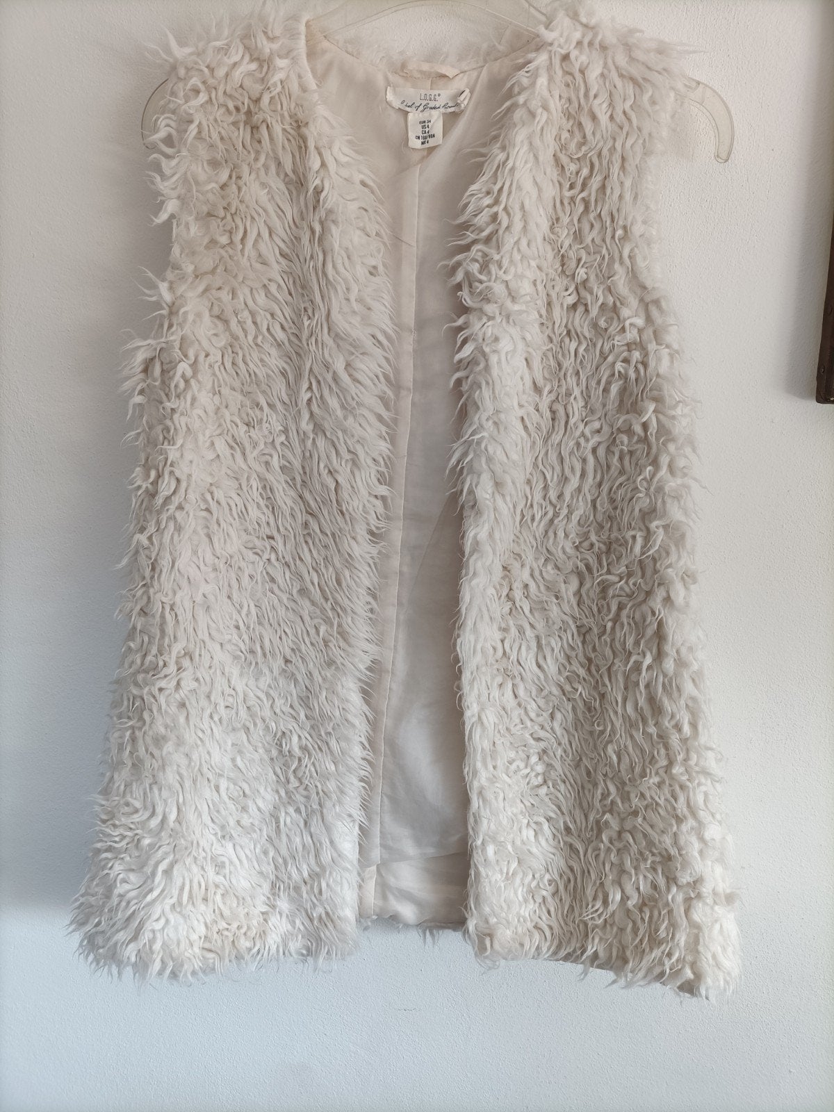 fluffy Hes XS, Kleding | Dames, Bodywarmers, H&M, Beige, Ophalen of Verzenden, Zo goed als nieuw