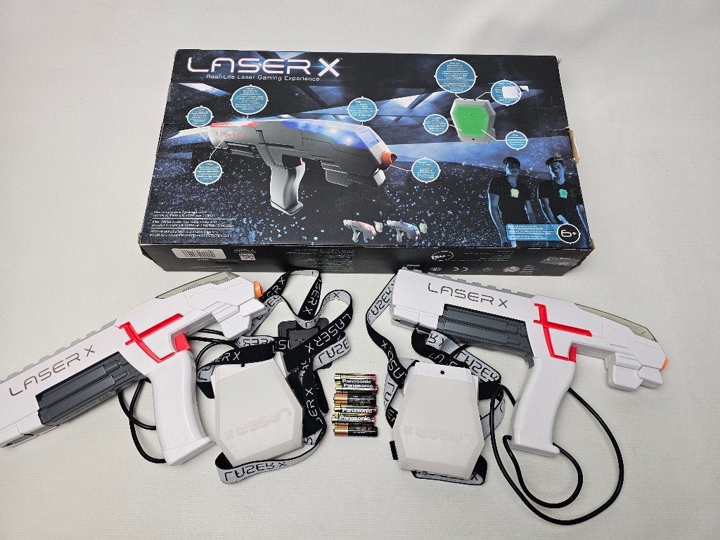 % Laser X Double Blasters set, Kinderen en Baby's, Ophalen of Verzenden, Gebruikt