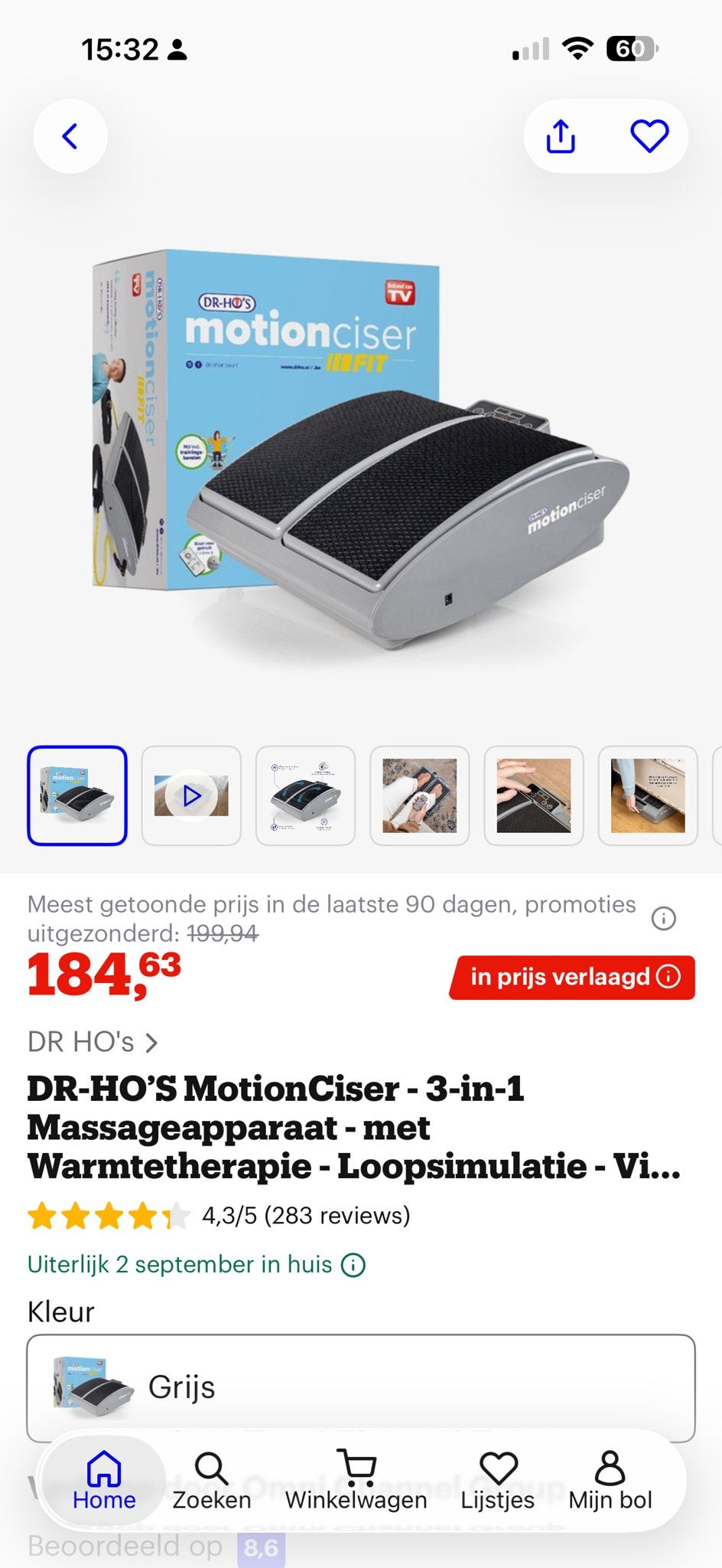 DR-HO'S MotionCiser 3-in-1 Massageapparaat met Warmtetherapi, Kunststof, Overige typen, Ophalen of Verzenden, Zo goed als nieuw