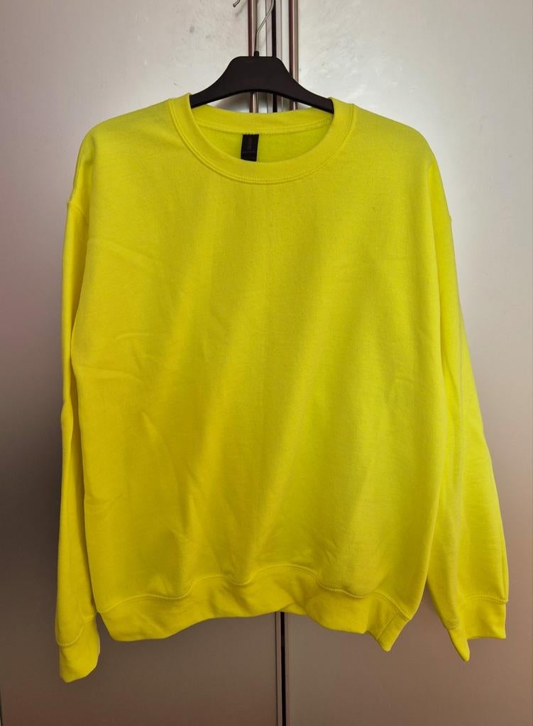Neongele trui voor jaren '80/ blacklight feest, Maat 48/50 (M), Ophalen of Verzenden, Kleding, Overige thema's