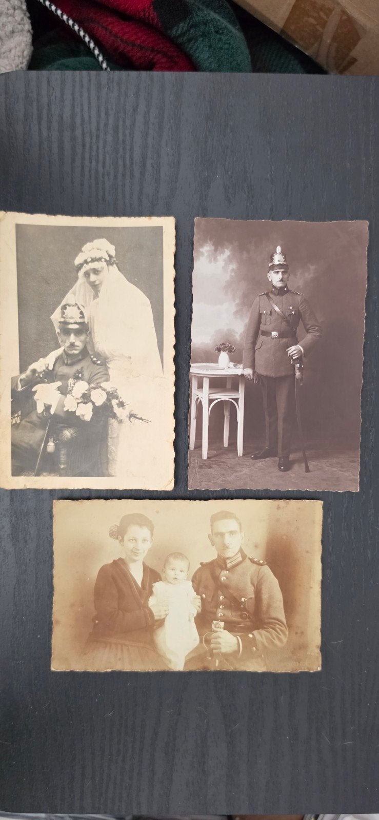 01 Drie foto's van een Duitse militair WO1, Verzamelen, Gebruikt, Foto, Ophalen of Verzenden, Voor 1940