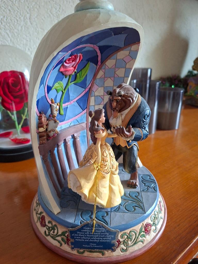 Stolp Belle an het Beest ( Disney ), Verzamelen, Disney, Ophalen of Verzenden, Assepoester of Belle, Zo goed als nieuw, Beeldje of Figuurtje