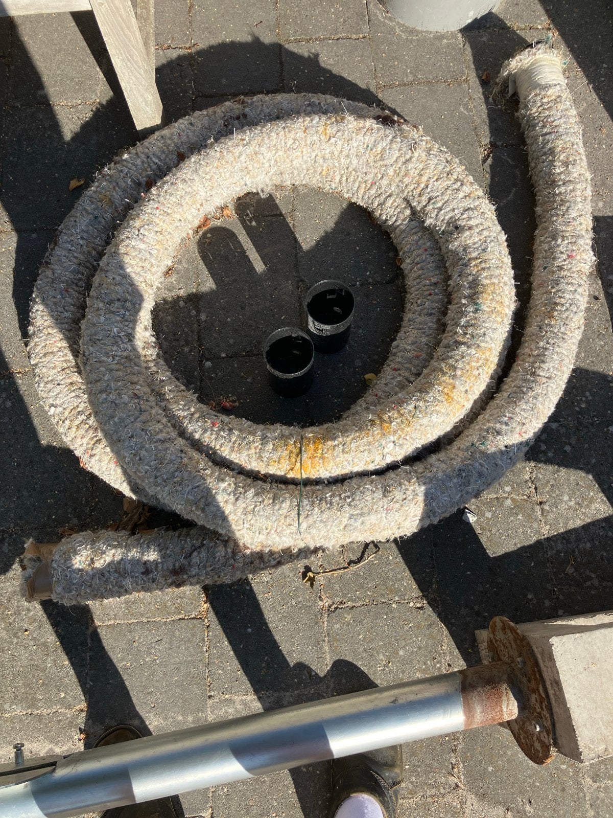 Drainagebuis 10 meter met 2 koppelstukken, Ophalen, 6 meter of meer, Nieuw, 80 mm of meer
