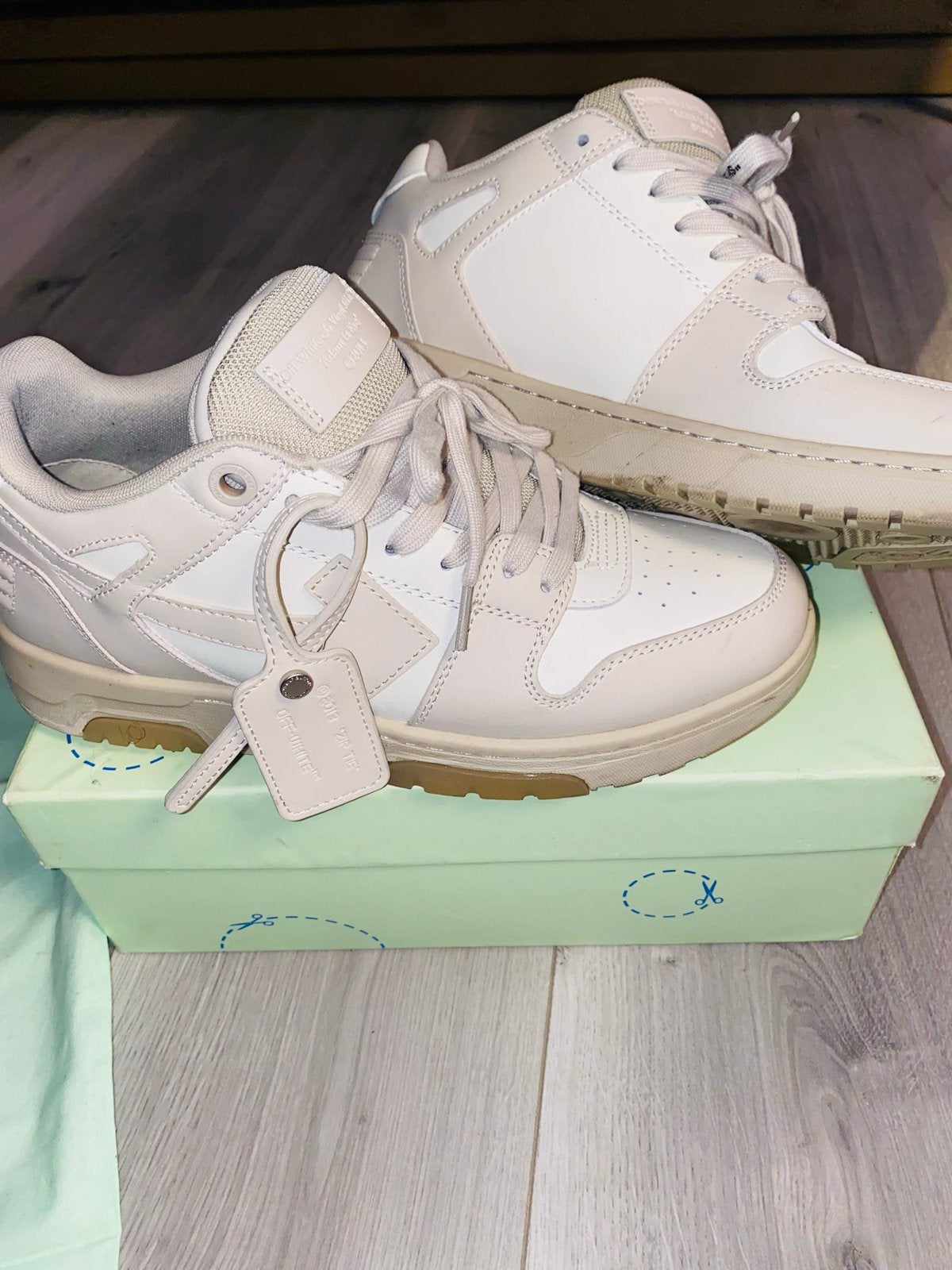 Off-White Sneakers Maat 43 - Stijlvol en Comfortabel, Ophalen, Gedragen, Wit, Sneakers of Gympen