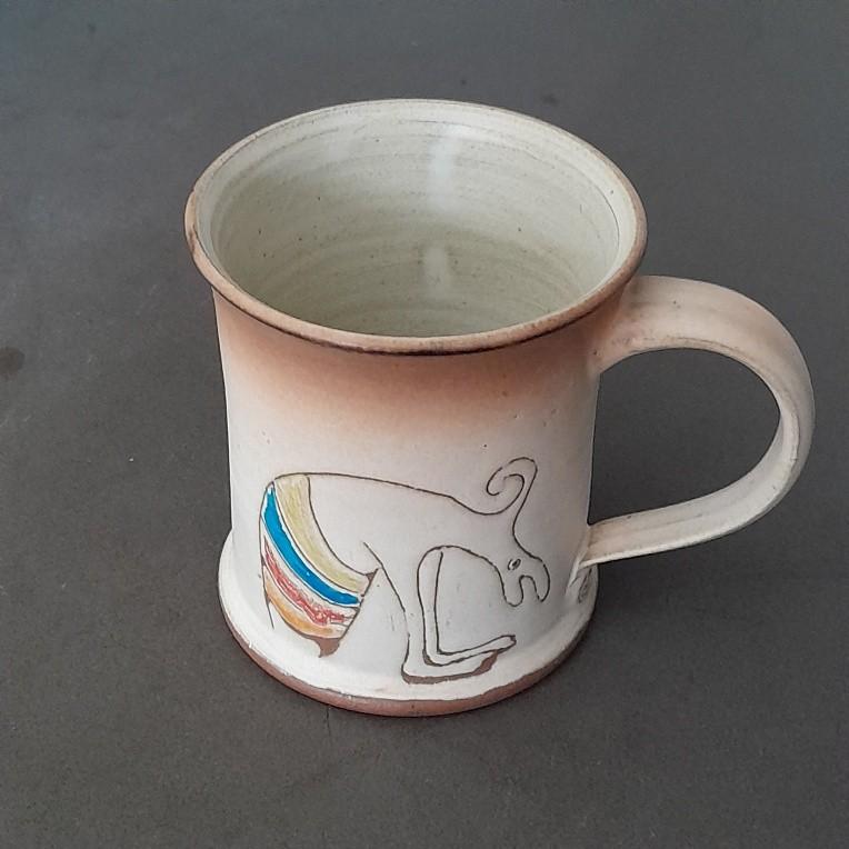 Beker met oor B&F, Gebruikt, Ophalen of Verzenden, Overige stijlen, Kop(pen) en/of Schotel(s)