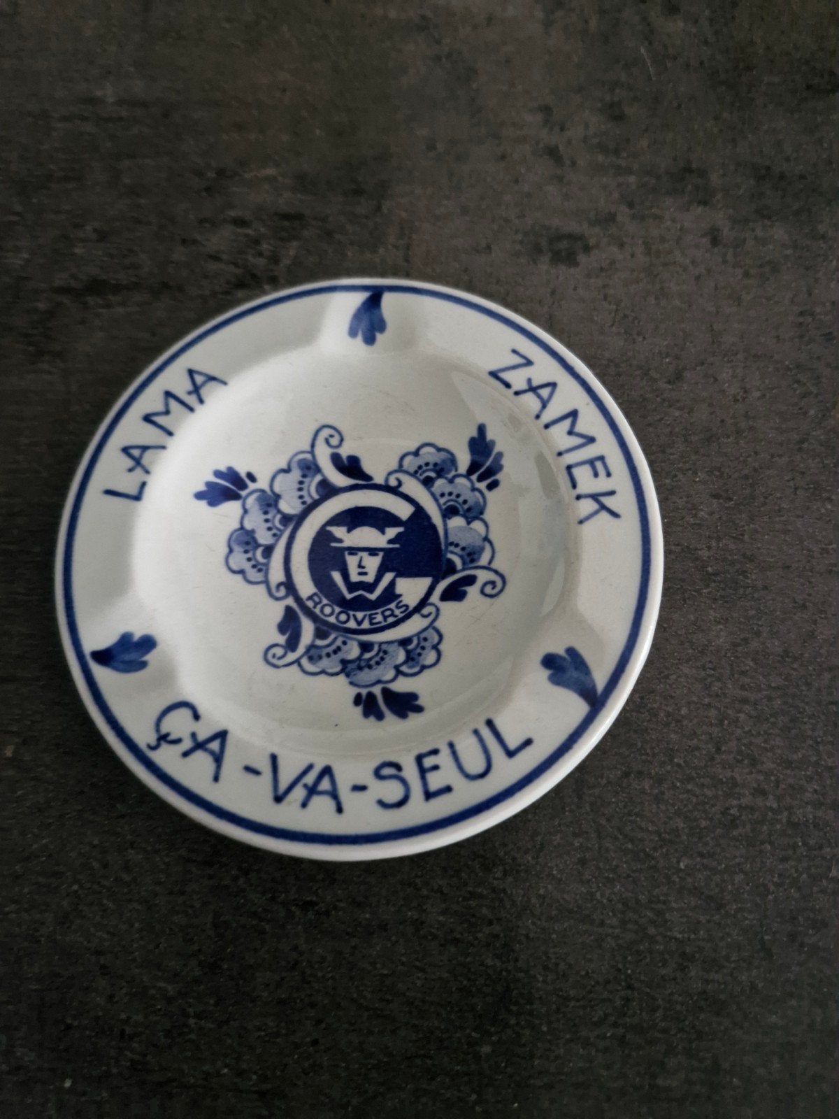 Delfts Blauw Asbakje - Lama Zamek Ça-Va-Seul, Ophalen of Verzenden
