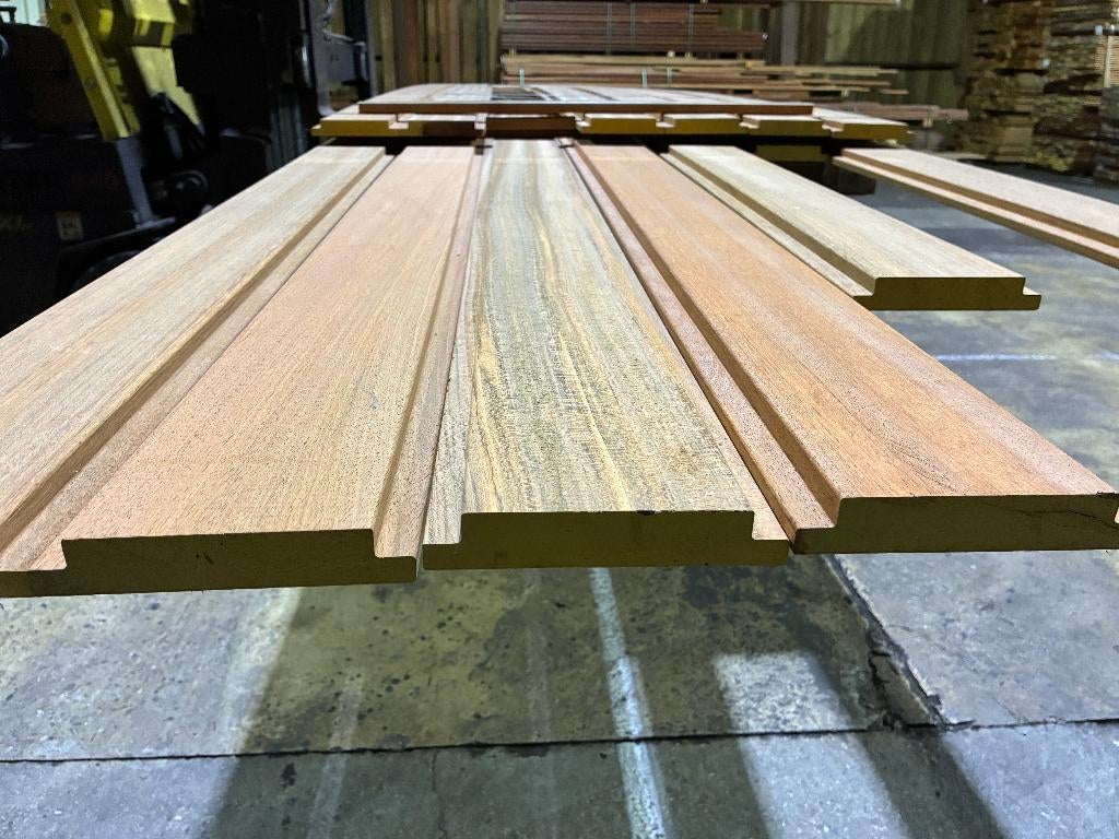 Vlonderplanken-planken-Schutting-Hardhout-Jatoba-25x140mm, Ophalen, Nieuw, Hout