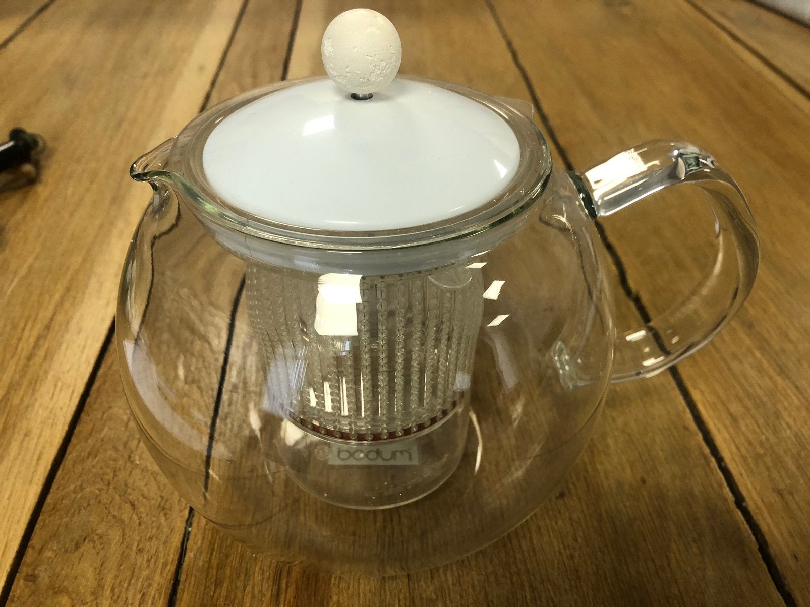 Glazen theepot voor losse thee, Ophalen of Verzenden, Zo goed als nieuw