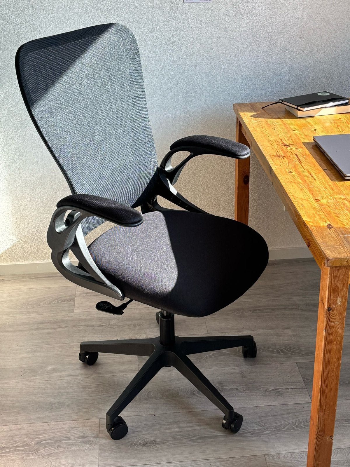Foldable office chair, Ophalen, Zwart, Secretaire, Zo goed als nieuw