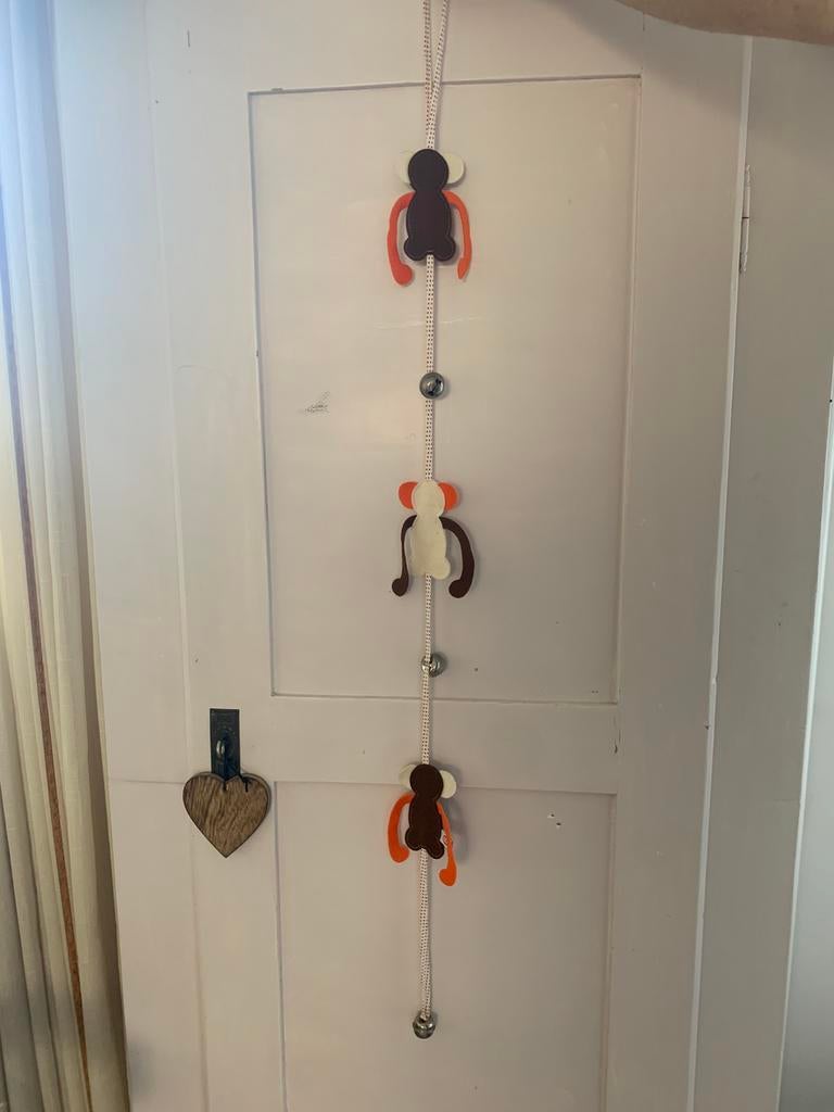 Vintage hanger met bellen en aapjes, Ophalen of Verzenden, Zo goed als nieuw