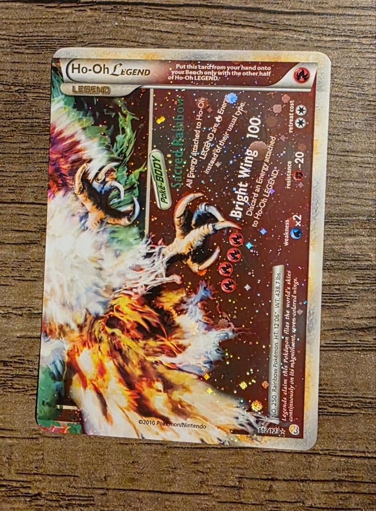 Ho-Oh LEGEND Pokémon kaart ruilen of bieden, Ophalen of Verzenden, Gebruikt, Losse kaart