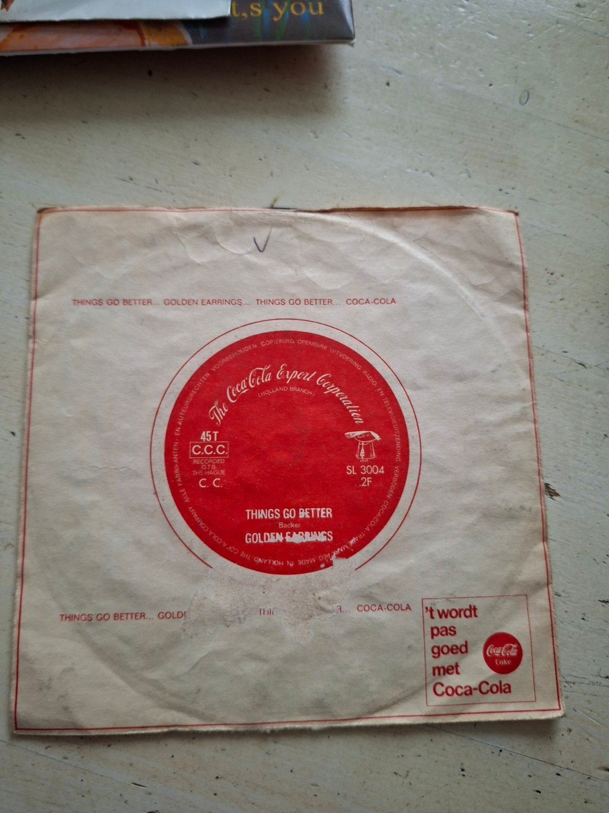 Golden Earrings - Things Go Better (Coca-Cola Promo Single), Cd's en Dvd's, Vinyl Singles, Gebruikt, 7 inch, Promo, Ophalen of Verzenden