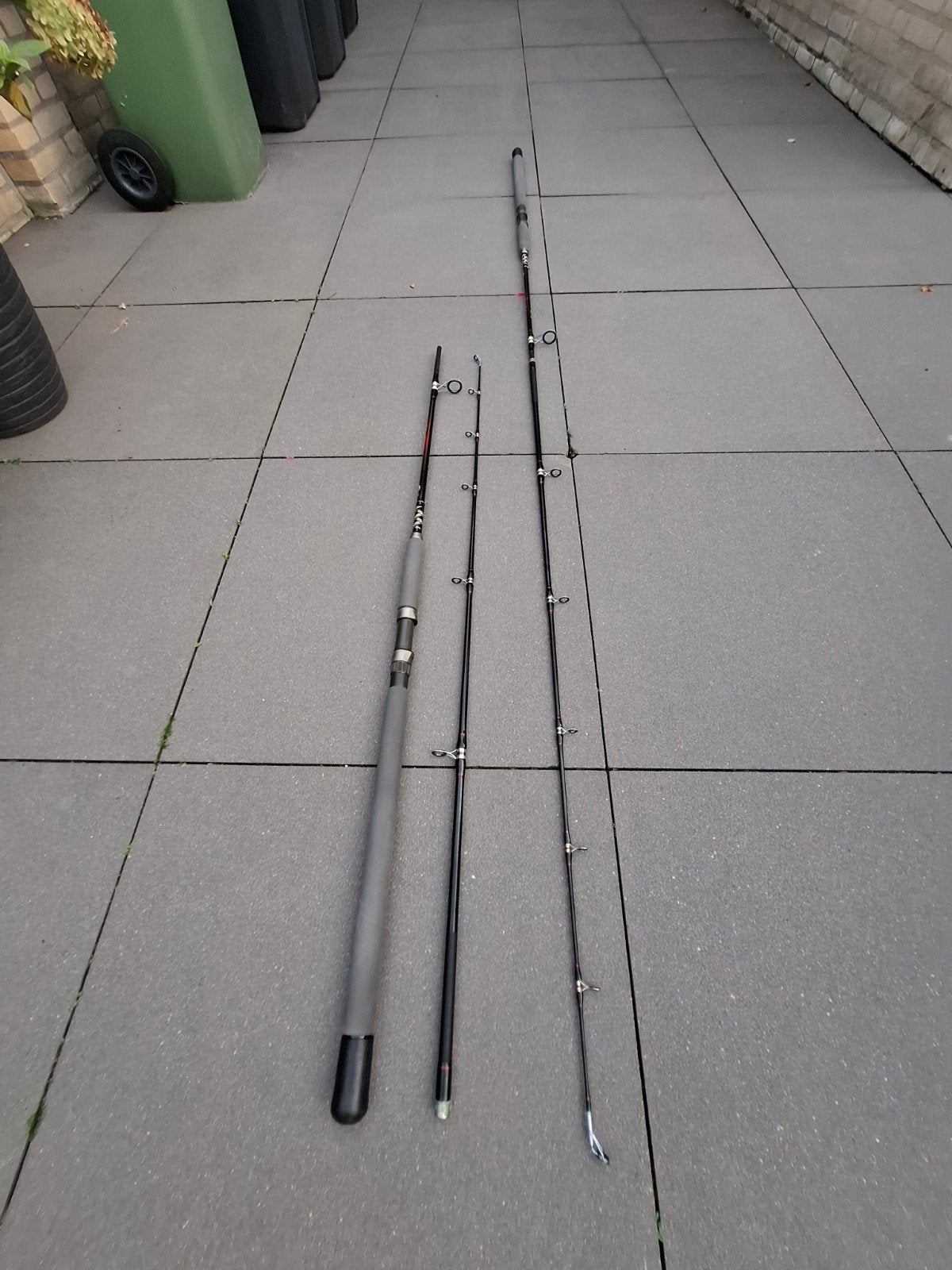 2x Rhino DF Big Fish 240 Hengel ppst, Watersport en Boten, Ophalen, Zo goed als nieuw, Werphengel
