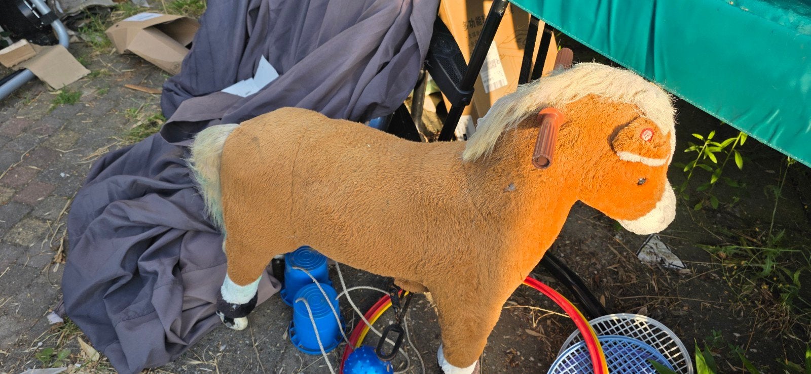 Loop Paard Ponycycle Bruin met Wielen, Kinderen en Baby's, Speelgoed | Overig, Ophalen of Verzenden, Gebruikt, Jongen of Meisje