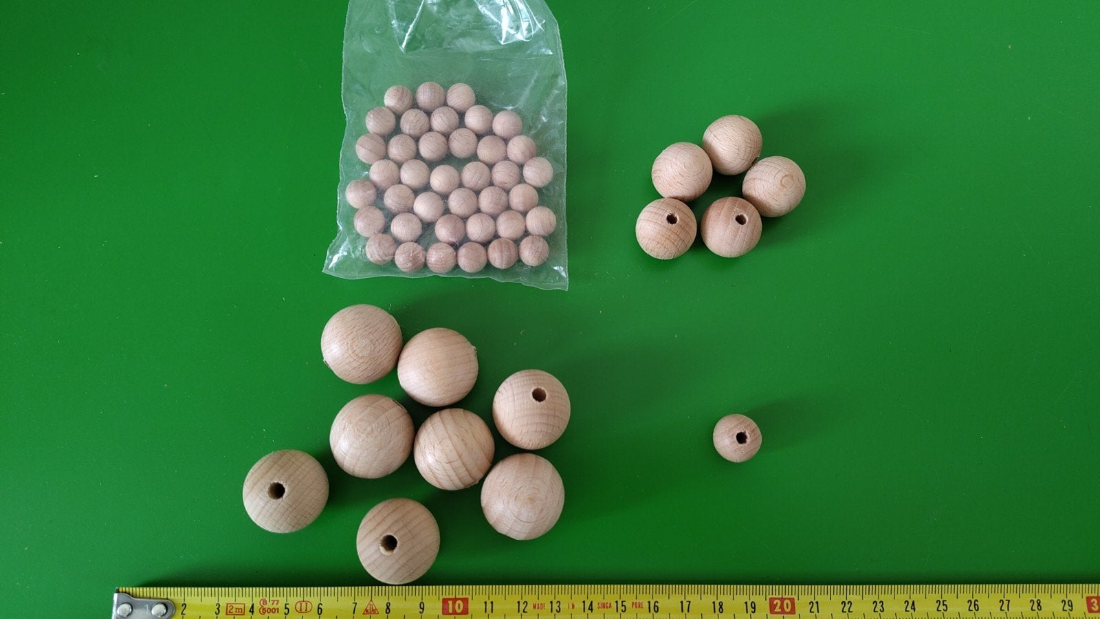 Houten kralen en bollen set klein formaat, Ophalen of Verzenden, Nieuw, Kraal