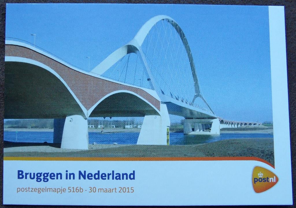 Postzegelmapje 516b - Bruggen in NL, Ophalen of Verzenden, Postfris
