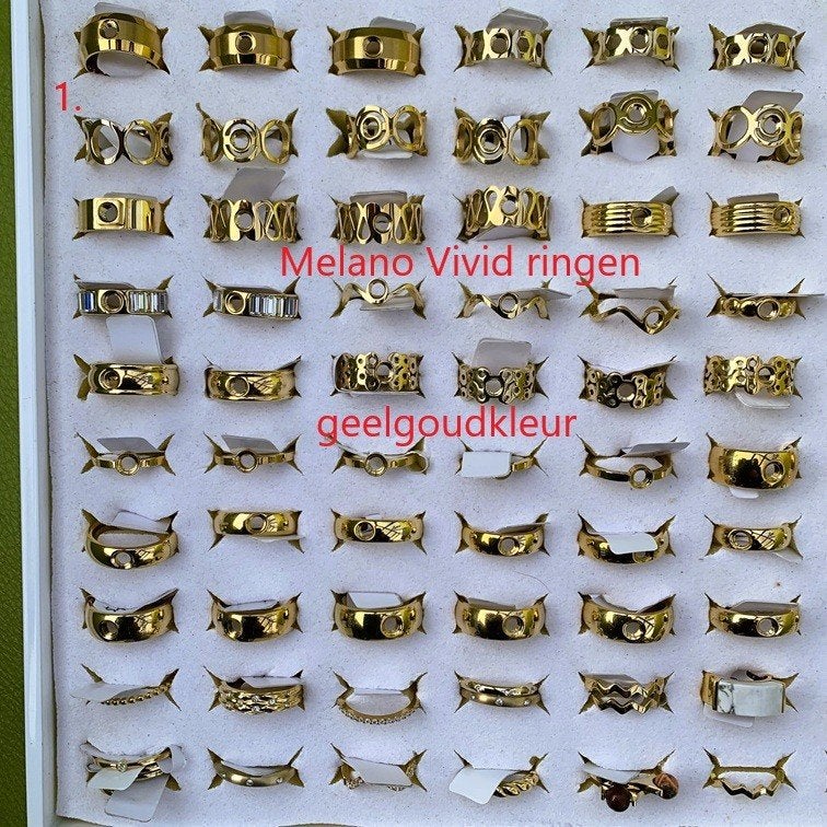 Melano VIVID Ringen+Zettingen+Armbanden+Oorbellen en Ketting, IJzer of Staal, Nieuw, Ophalen of Verzenden, 17 tot 18