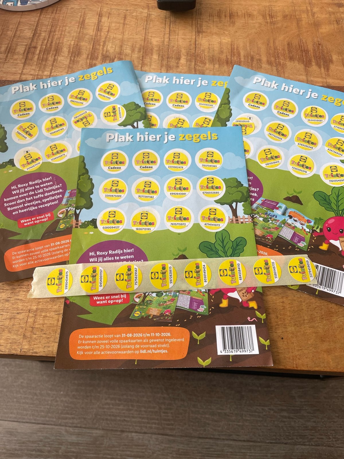 Lidl Tuintjes spaarkaarten en losse zegels, Lidl, Ophalen of Verzenden