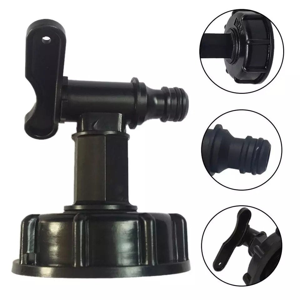 IBC adapter S60x6 met 3/4” HDPE-kraan, 150 liter of meer, Ophalen of Verzenden, Nieuw