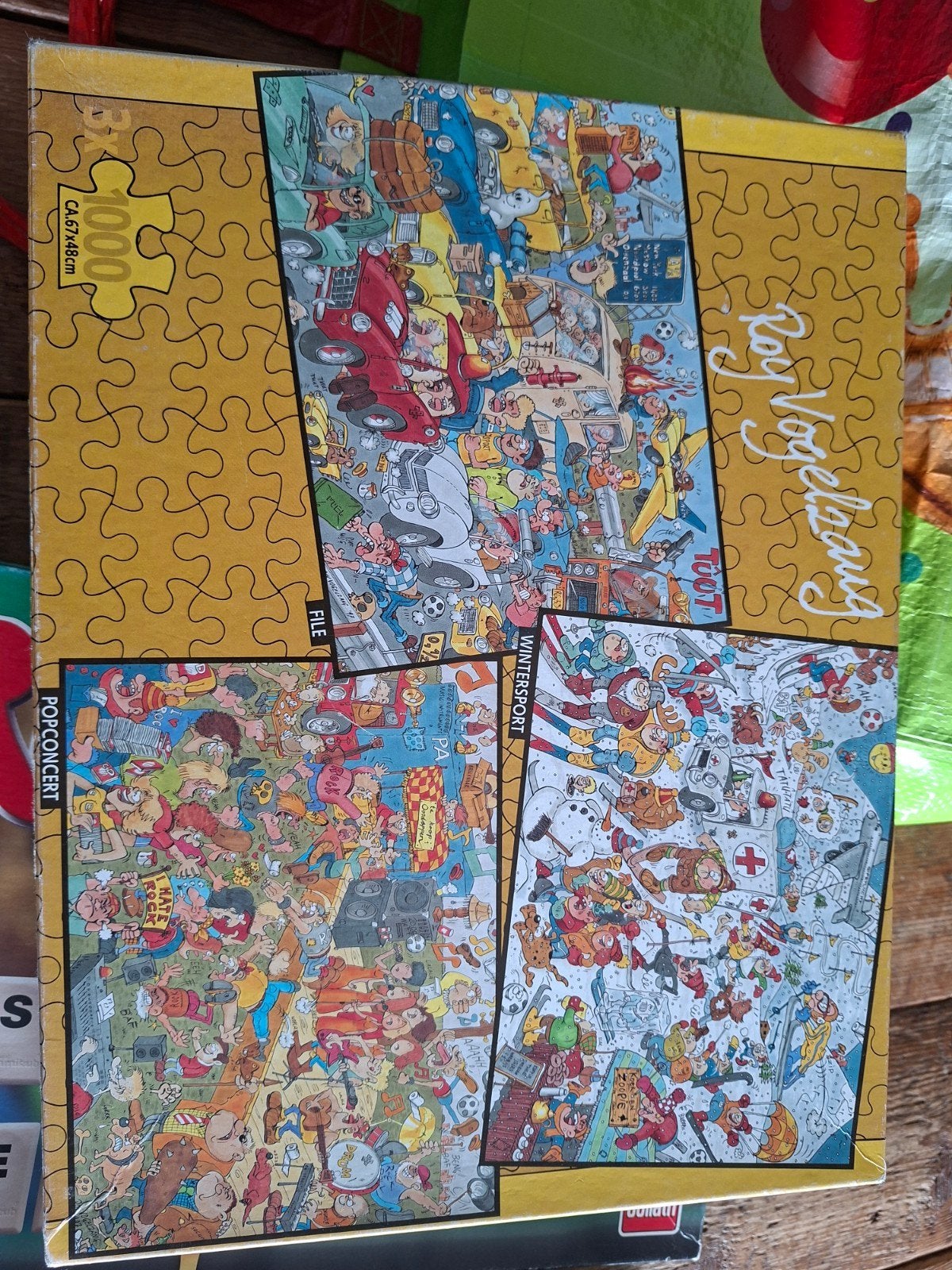puzzel cartoon  3 keer, Ophalen of Verzenden, 500 t/m 1500 stukjes