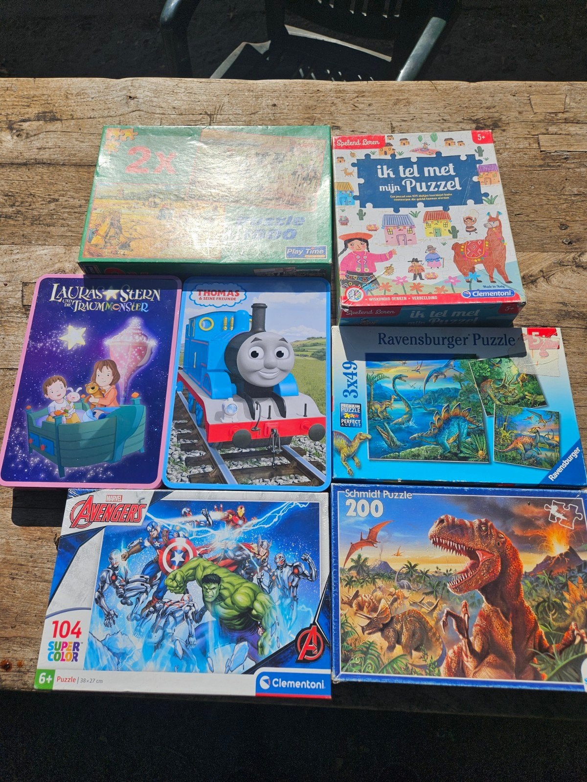 Grote collectie kinderpuzzels:Ravensburger,Clementoni, Schm, Ophalen of Verzenden, Meer dan 50 stukjes, Gebruikt, 4 tot 6 jaar