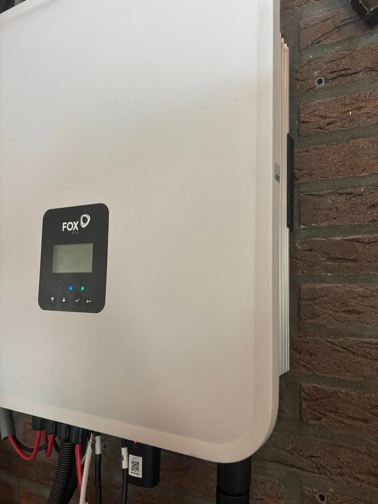 Foxess Driefasige 12kW PV/Batterij Omvormer met 12 kWh Batte, Ophalen, Gebruikt, Compleet systeem, 200 wattpiek of meer