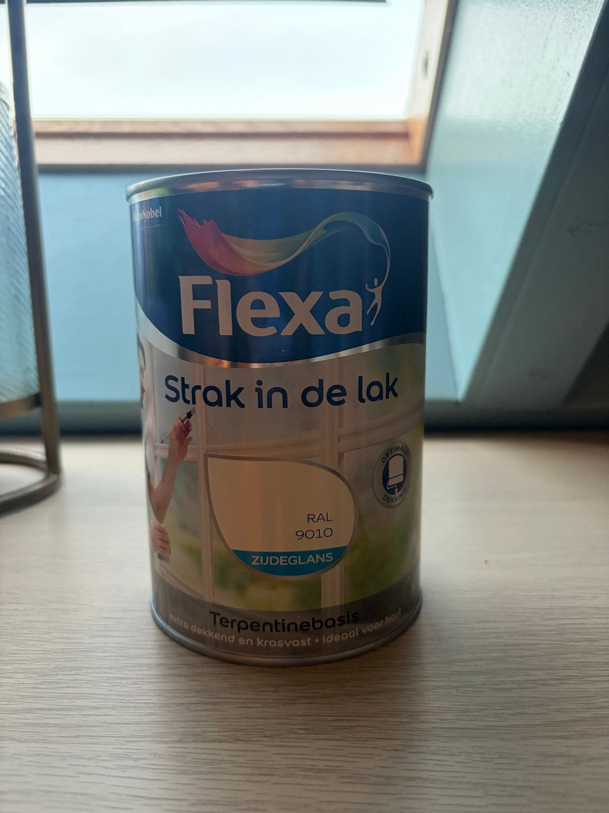 Flexa Strak in de lak RAL 9010 Zijdeglans 1.25L, Ophalen, Wit, Nieuw, Lak