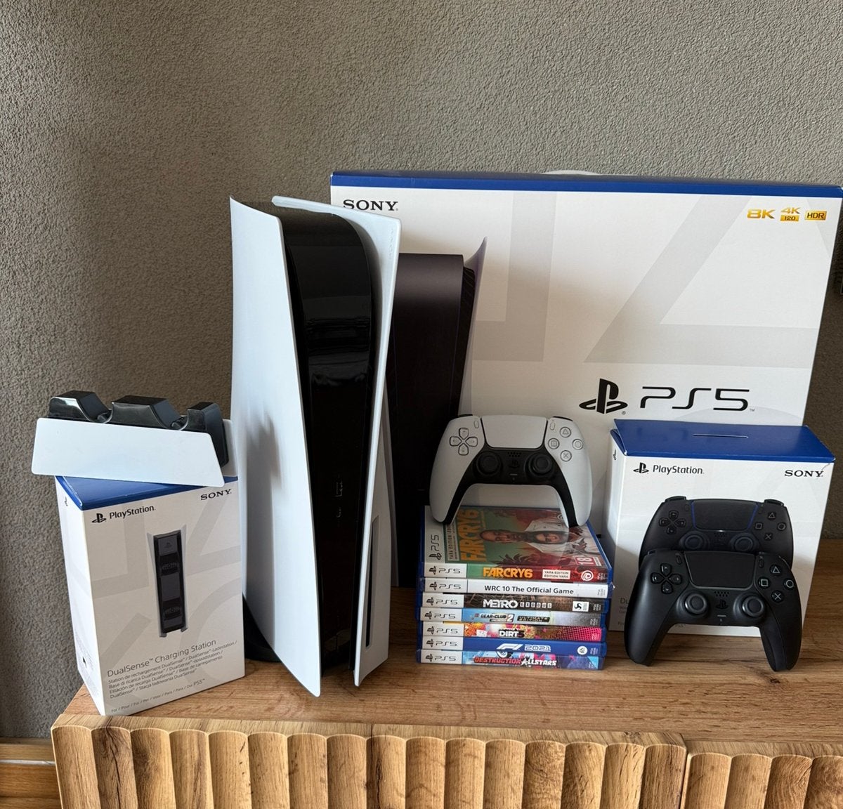 Sony PS5  set, Ophalen of Verzenden, Zo goed als nieuw, Playstation 5