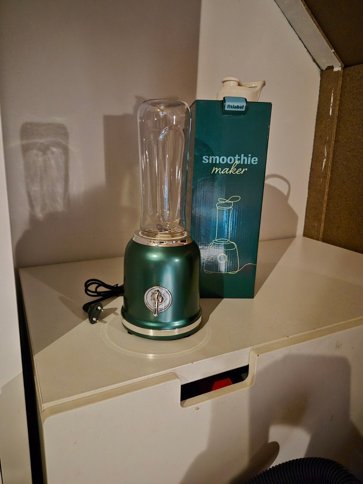 Nieuwe RTL Label Smoothie Maker - Groen, Witgoed en Apparatuur, Blenders, Ophalen, Nieuw, Blender to go