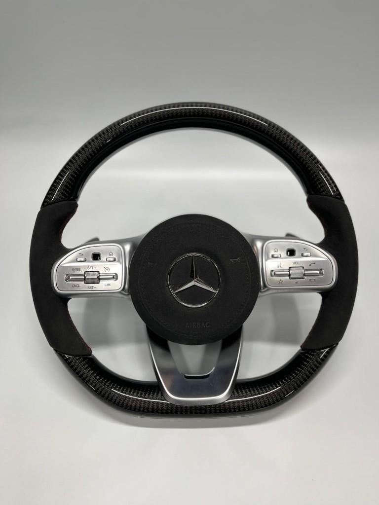 Mercedes AMG Line Carbon & Alcantara Sportstuur, Auto-onderdelen, Besturing, Ophalen of Verzenden, Nieuw, Mercedes-Benz