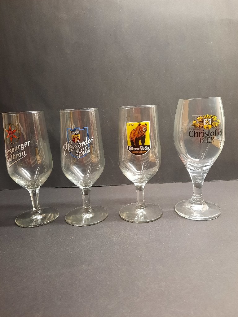 9 Diverse Bierglazen Collectie - Unieke Brouwerij Logo's, Ophalen of Verzenden, Gebruikt, Glas of Glazen, Overige merken