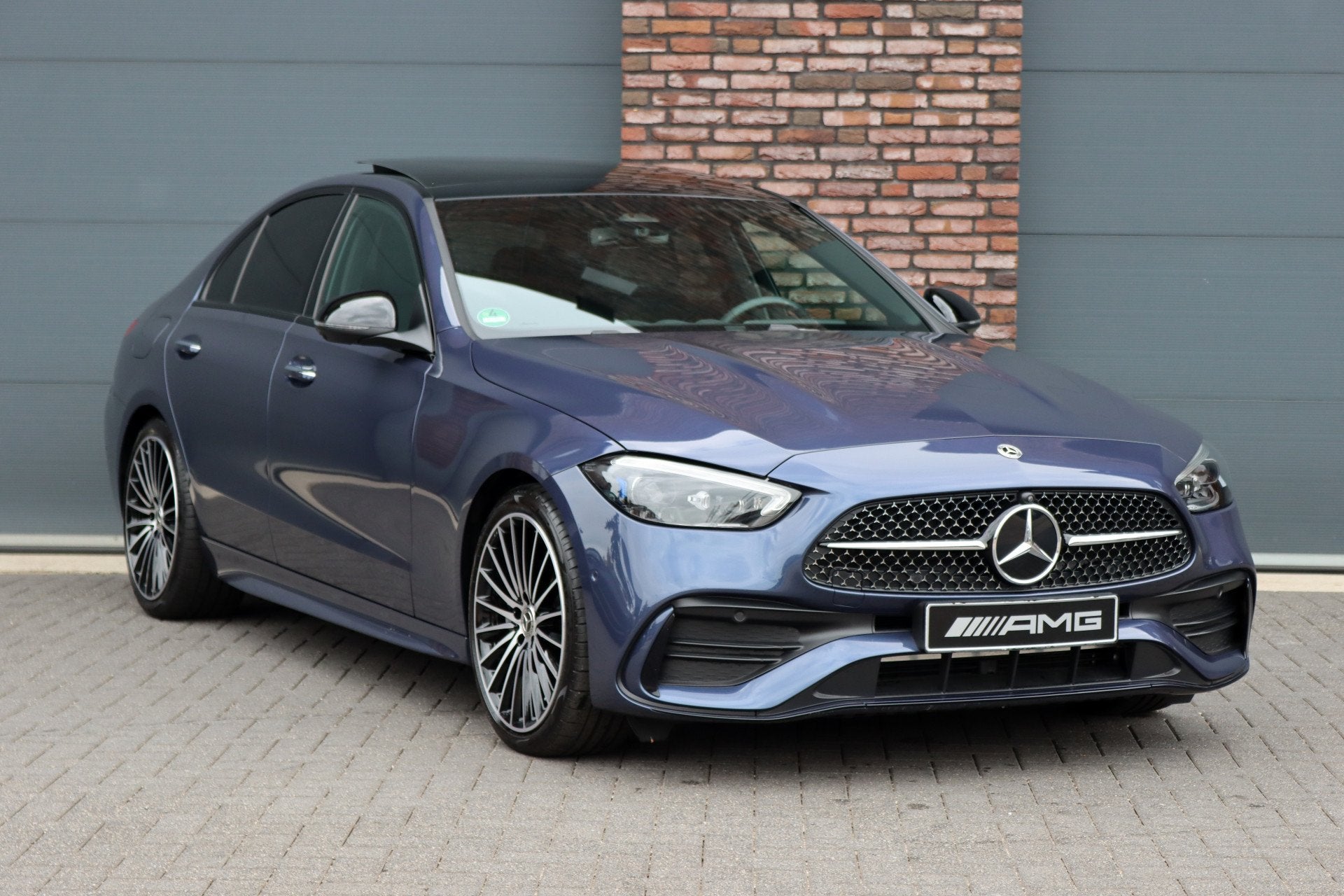 Mercedes-Benz C-Klasse 220 d AMG Line | Panoramadak | Surrou, Auto's, Mercedes-Benz, 12 maanden, Achterwielaandrijving, Gebruikt