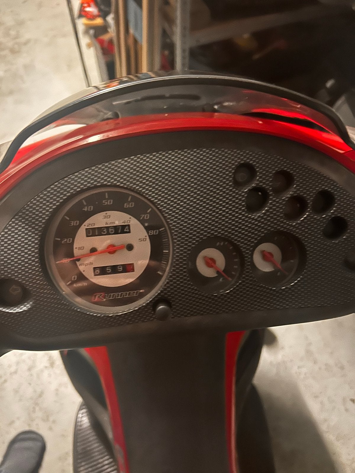 Gilera Runner Scooter - Rood/Zilver, Ophalen, Gebruikt, Maximaal 45 km/u