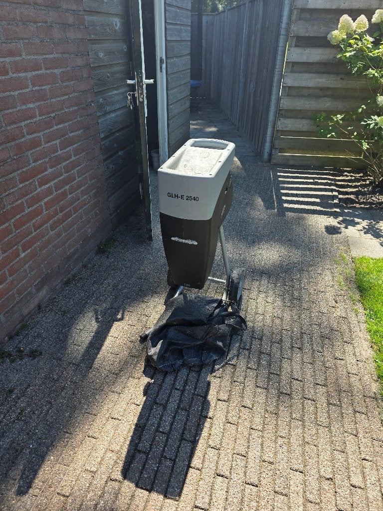 Takken versnipperaar, Ophalen, Gebruikt, Elektrisch, Met opvangzak