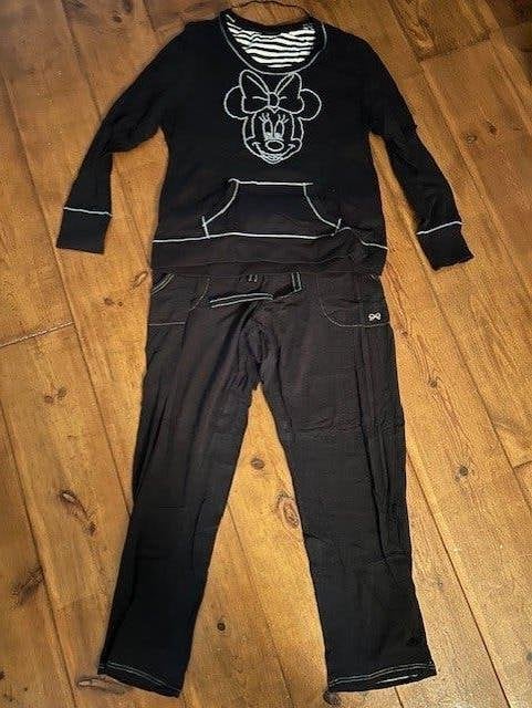 ZGAN !!! Huispak Hunkemoller Minnie Mouse zwart studs XL, Zwart, Maat 46/48 (XL) of groter, Ophalen of Verzenden, Zo goed als nieuw