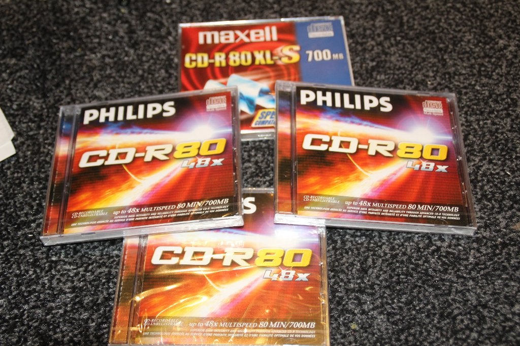 cd-r80 3x philips 1xmaxwell, Ophalen of Verzenden, Nieuw in verpakking, Overige typen