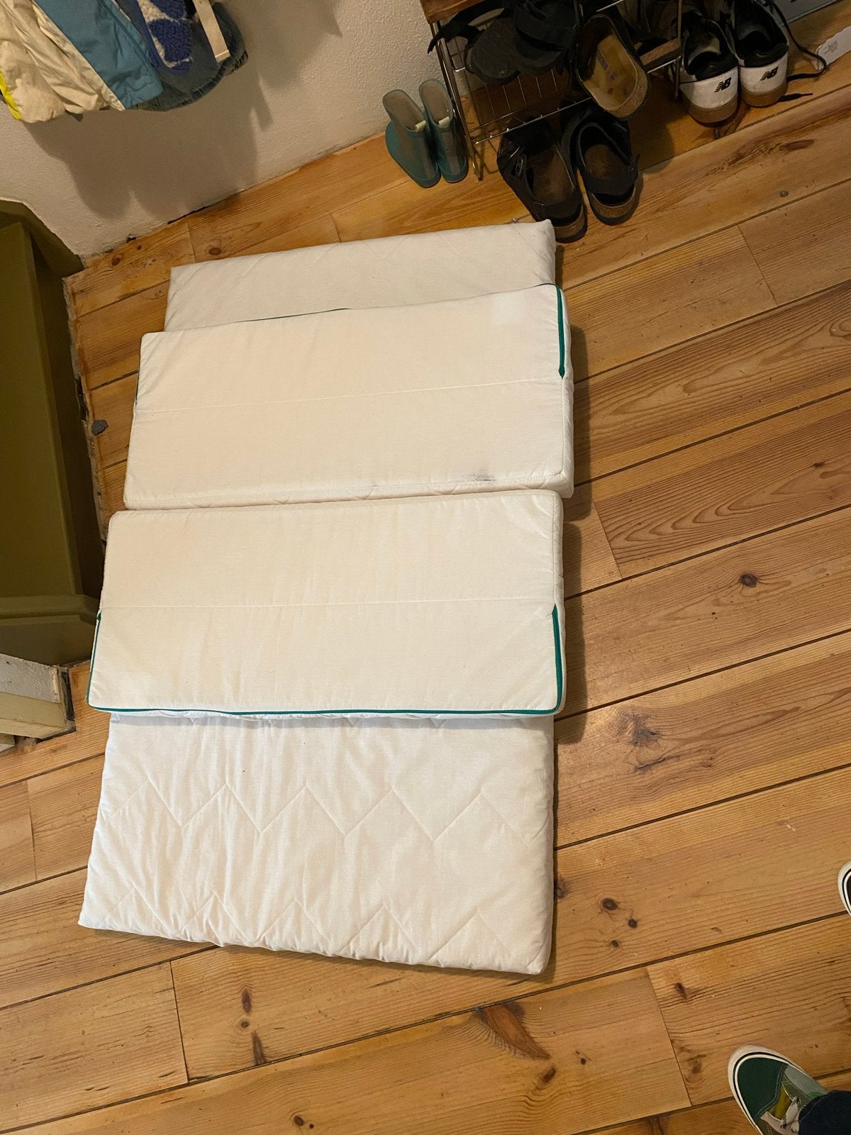 Ikea meegroei peutermatras met verlengstukken, Ophalen, 190 cm of minder, Zo goed als nieuw, Matras
