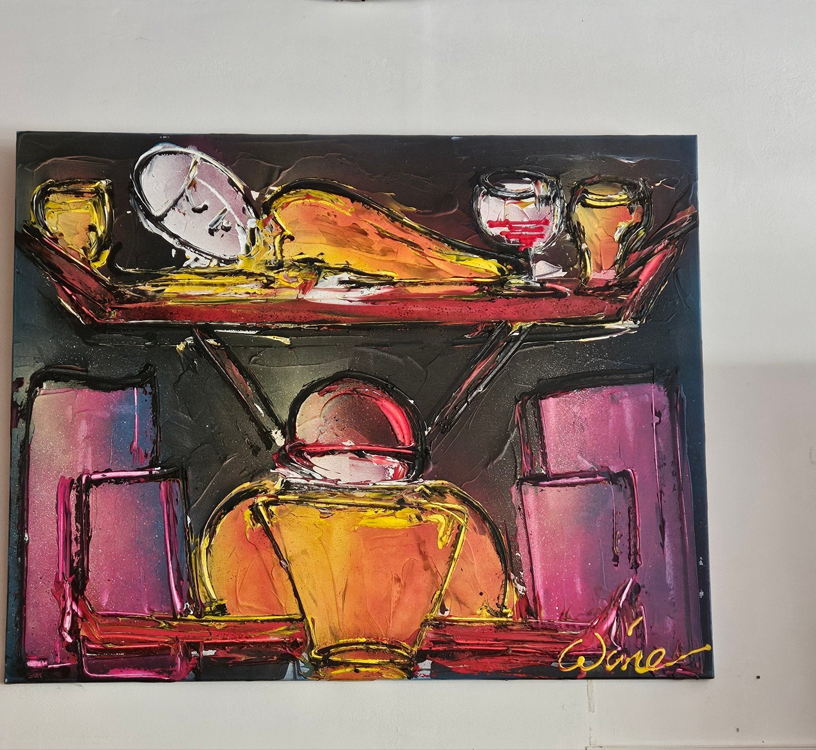 schilderij van Wine, Ophalen of Verzenden