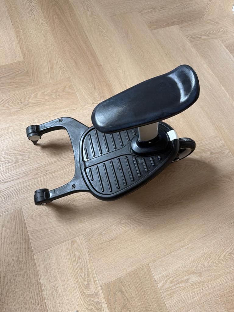 Meerijdplankje met zitje voor kinderwagen bugaboo, Duowagen, Zo goed als nieuw, Ophalen, Kinderwagen