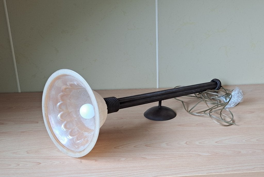 wandlamp / toortslamp / kasteellamp, Ophalen, E27 (groot), Zo goed als nieuw, Metaal