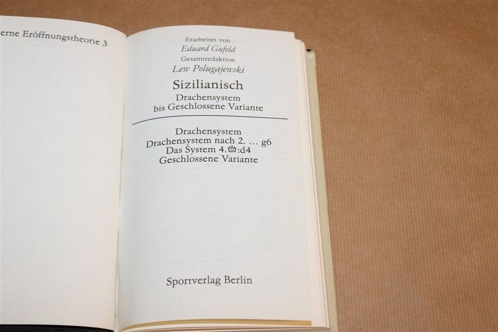 Sizilianisch Drachensystem — Polugaevskij, Schaakopeningen, Boeken, Ophalen of Verzenden, Gelezen, Watersport en Hengelsport