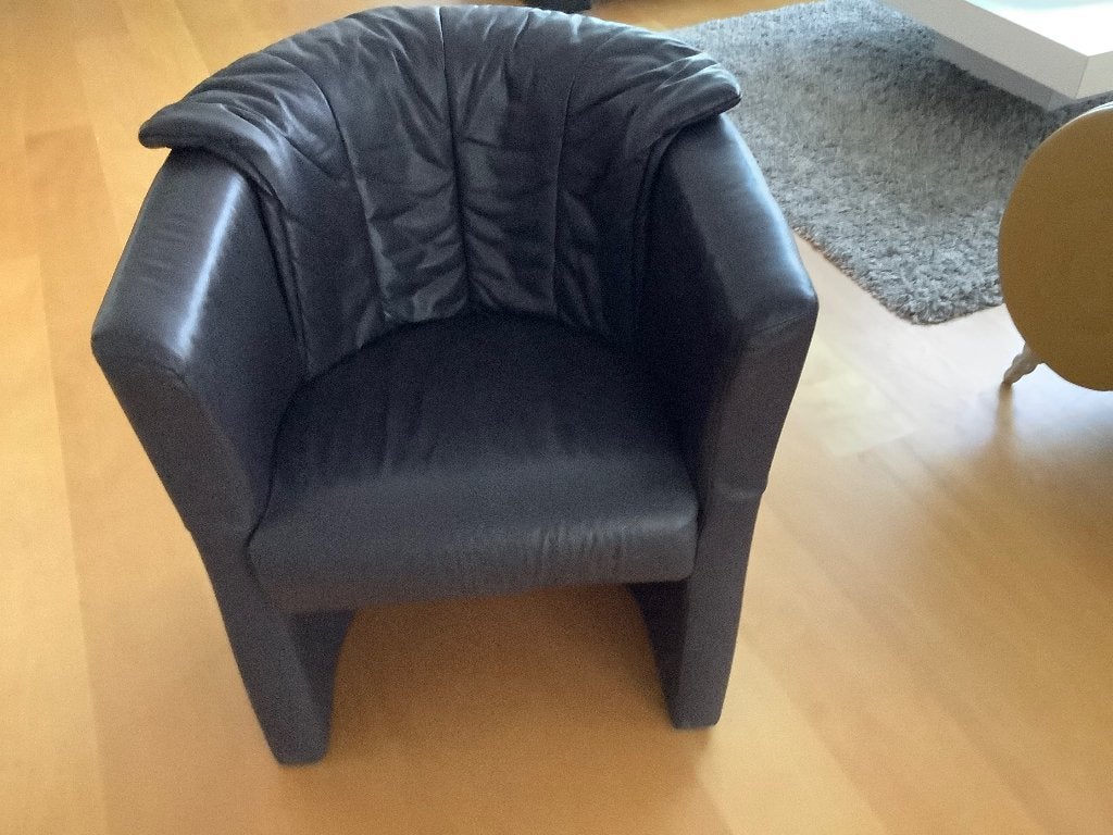 Rolf Benz Clubfauteuil model 390:  3x2 stuks., Ophalen, Gebruikt, Minder dan 75 cm, Leer