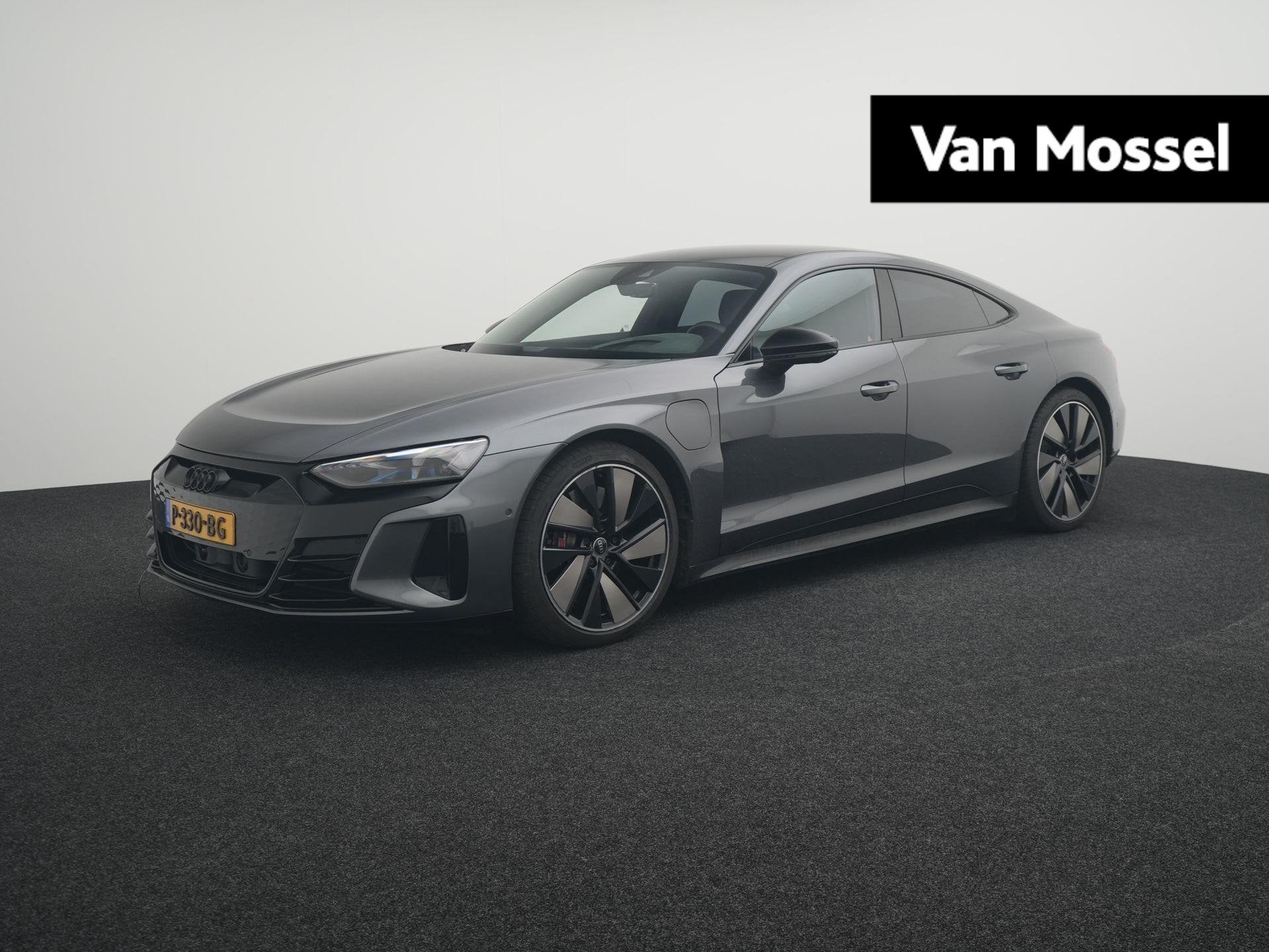 Audi e-tron GT GT 93 kWh VERWACHT | PANORAMADAK | STOELVENTI, Auto's, Automaat, 12 maanden, Gebruikt, Zwart